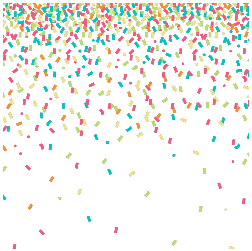 Pink And Blue Confetti Png