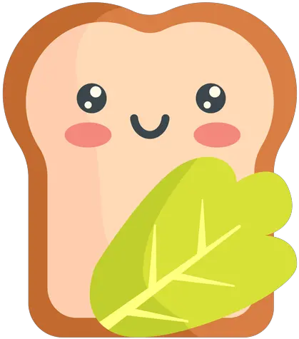 Kawaii Bread Veggie Transparent Png U0026 Svg Vector File Kawaii Pan Dibujos Png Veggie Png