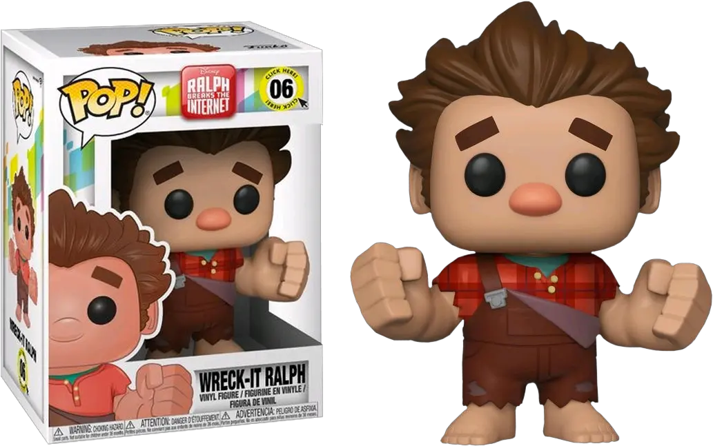 Ralph Breaks The Internet Wreck It Ralph Funko Pop Png Wreck It Ralph Transparent