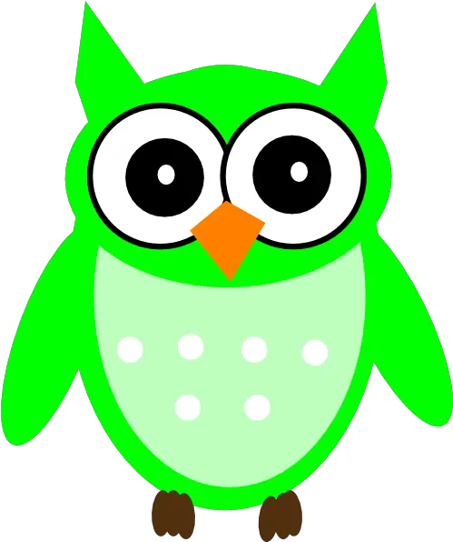 Green Owl Clip Art Cute Green Owl Clipart Png Owl Transparent Background
