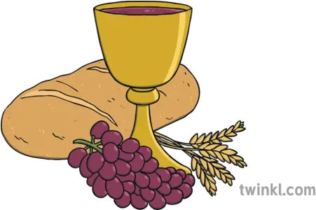 First Communion Symbols Religion Ks1 Bread Wine Illustration Símbolo De La Primera Comunión Png First Communion Png