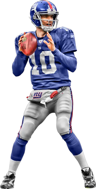 New York Giants Football Eli Manning Transparent Background Png Ny Giants Logo Png