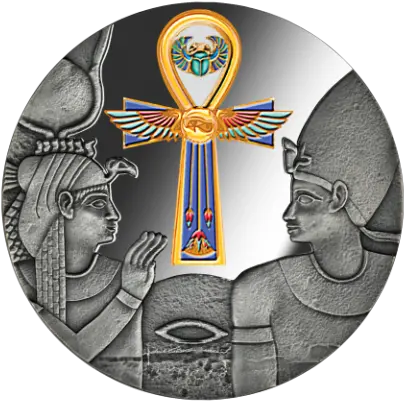 Egyptian Ankh 999 Silver Proof Coin Egyptian Ankh Png Ankh Transparent