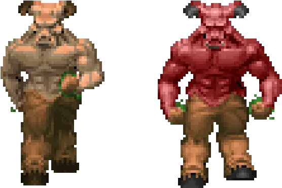 The Demons Of Doom Hell Knight And Baron Of Hell Png Doom 2 Icon Of Sin