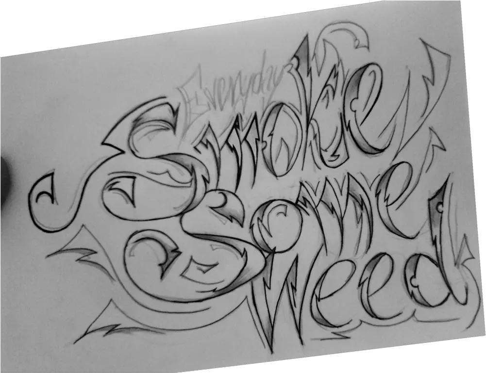 Pin Smoke Some Weed Tattoo Png Weed Smoke Png