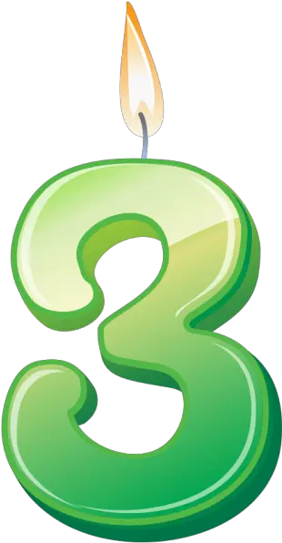 Birthday Candle Number 3 Png Image Free Number Birthday Candles Png Birthday Candle Png png
