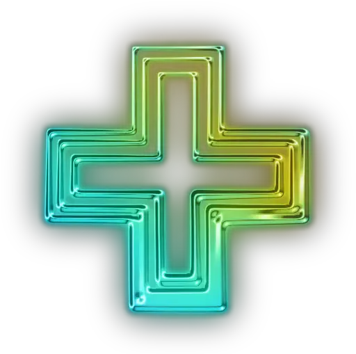Green Plus Sign Icon Cross Png Glowing Cross Png