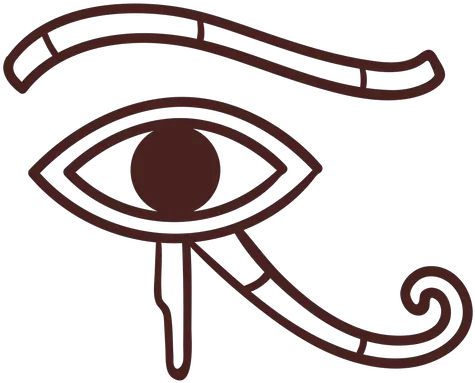 Egyptian Symbol Eye Of Horus Stroke Transparent Png U0026 Svg Eye Of Ra Eye Of Horus Png