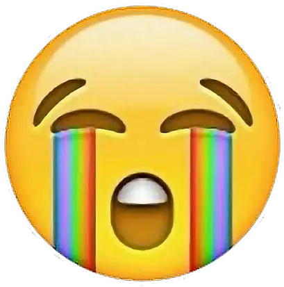 Rainbow Crying Emoji Cryingemoji Freetouse Sad Emoji Crying Png Crying Emoji Png