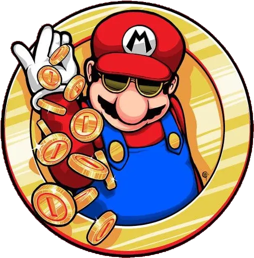 Mario Saltbae Coins Mariobros Nintendo Super Cool T Shirt Png Mario Coins Png