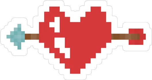 Heart And Arrow Pixel Art 8 Bit Love Vector Png Apple Logo Pixel Art