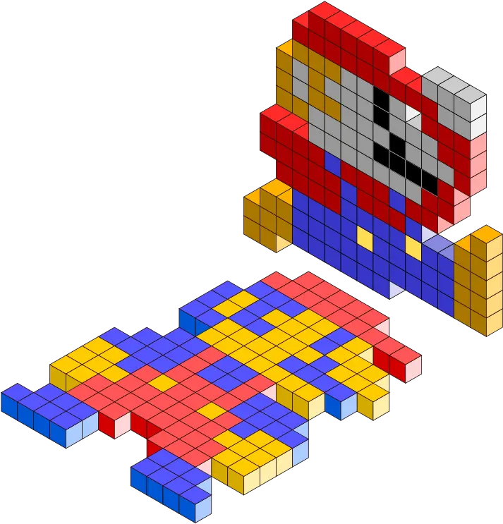 Mario Bros 3d Blocks Png Svg Clip Art For Web Download Tetris Pixel Art Abc Blocks Png