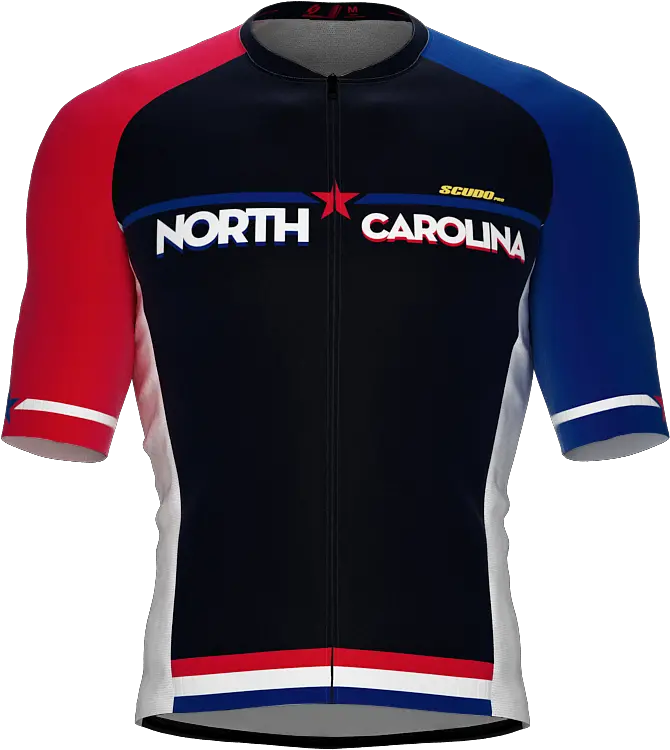 Scudopro Pro Elite Short Sleeve Cycling Jersey North Carolina Usa State Icon Landmark Symbol Identity Men And Women Long Sleeve Png North Carolina State Icon