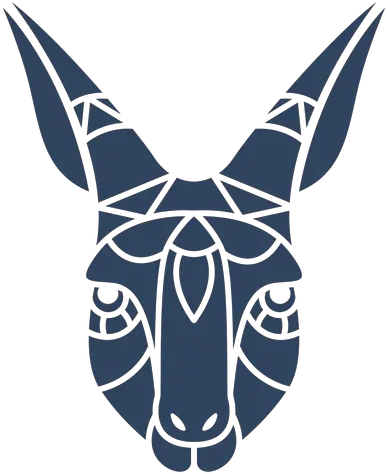 Mandala Gazelle Head Blue Transparent Png U0026 Svg Vector Automotive Decal Gazelle Icon