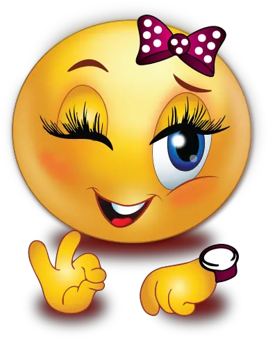 Winking Girl Perfect Timing Emoji Female Sad Face Emoji Png Wink Emoji Png