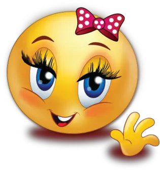 Greet Smile Girl Wave Hand Emoji Thumbs Up Emoji Girl Png Wave Emoji Png