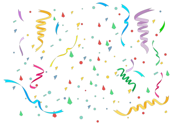 Colorful Confetti Png