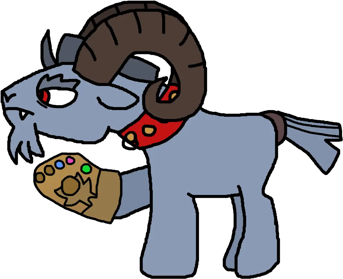 1828781 Artistgoatcanon Avengers Infinity War Thanos Mlp Season 9 Grogar Png Infinity Gauntlet Transparent