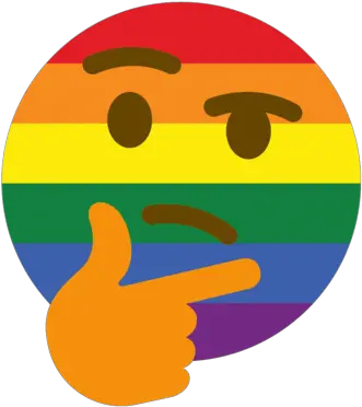 Thinking Emoji Discord Emoji Gay Thinking Emoji Png Think Emoji Png