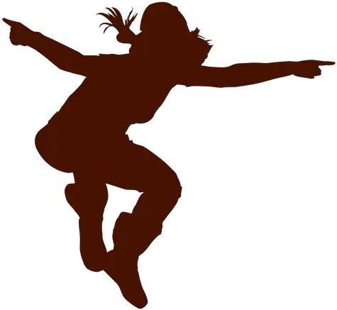 Female Dancer Break Dance Silhouette 3 Transparent Png Locking Dance Silhouette Dance Silhouette Png