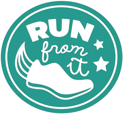 Run From It Shoe Badge Circle Transparent Png U0026 Svg Vector Illustration Run Png
