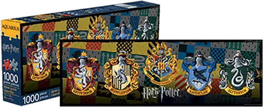 Harry Potter House Crests 1000pce Slim Puzzle Harry Potter Jigsaw Puzzle 1000pc Png Hufflepuff Png