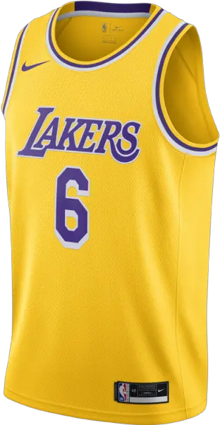 Nike Nba Lakers Lebron James 6 Icon Edition Swingman Jersey Number 3 Laker Basketball Jersey Png Vi Icon