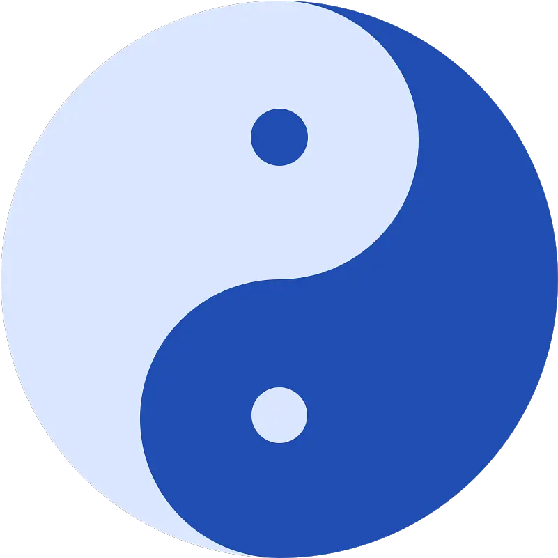 Blue Yin Yang Symbol Transparent Png Álvaro Obregon Garden Yin Yang Symbol Png