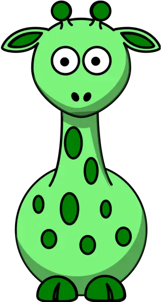 Green Giraffe With 12 Dots Png Svg Clip Art For Web Green Giraffe Clipart Giraffe Icon