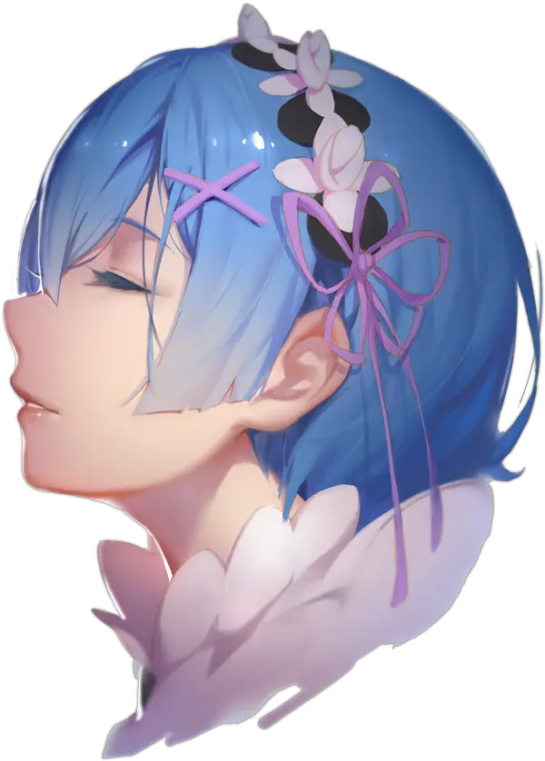 Rezero Rem Art Print By Moath Xsmall In 2020 Anime Rem Art Png Rem Re Zero Png