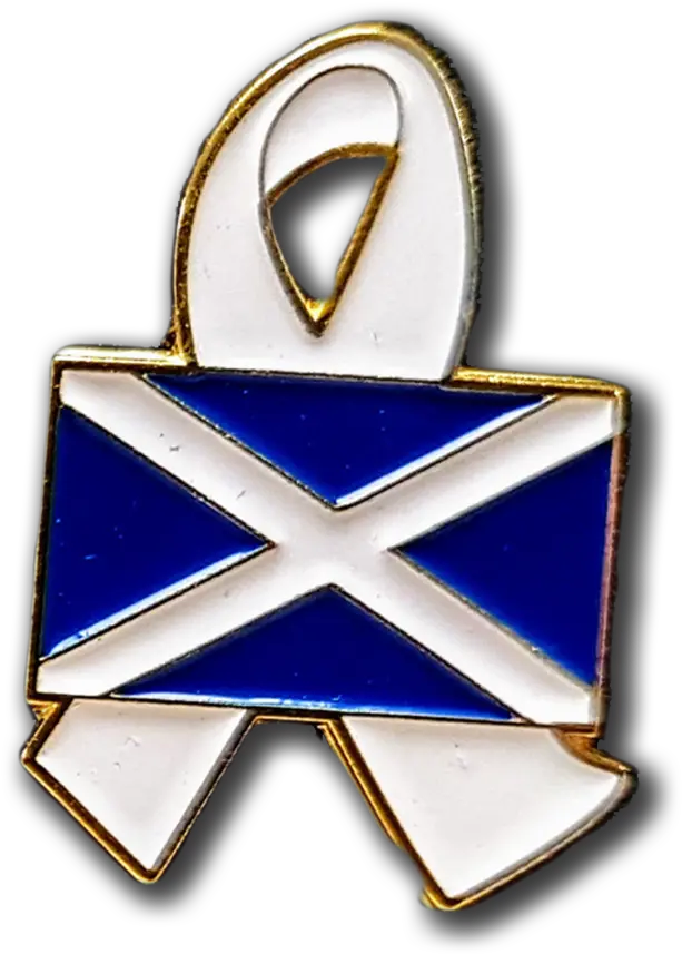 Scottish Flag Enamel Badge Bulk Options Available U2014 White Ribbon Uk Emblem Png Uk Flag Png