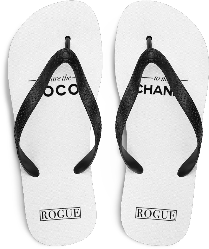 You Are The Coco To My Chanel Limited Edition Flip Flops Png Logo