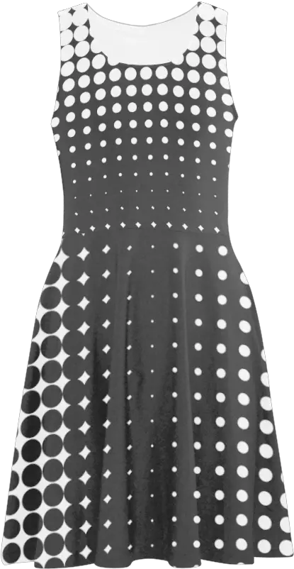 Black And White Halftone Pattern By Artformdesigns Atalanta Sundress Model D04 Id D532480 Max Mara Weekend Abito Scalata Png Halftone Pattern Png