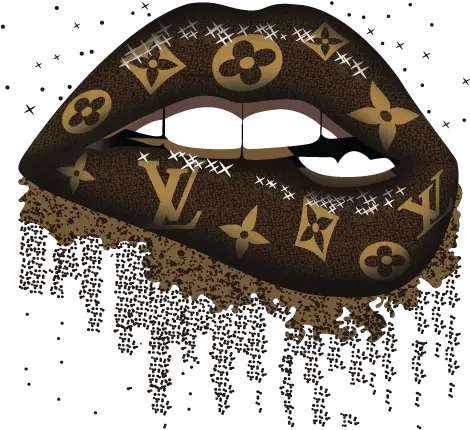 Louis Vuitton Dripping Lips Lv Posh Life Fancy Svg Png Louis Vuitton Lips T Shirt Dripping Png