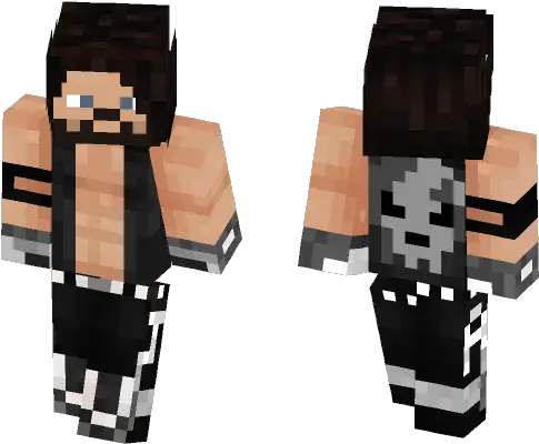 Download Aj Styles Bullet Club Minecraft Skin For Free Aj Styles Minecraft Skin Png Bullet Club Logo Png