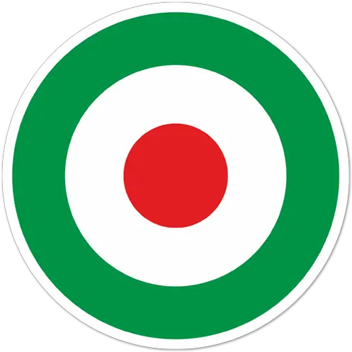 Sticker Italy Flag Circle Muraldecalcom Cerchio Bandiera Italiana Png Italy Flag Png