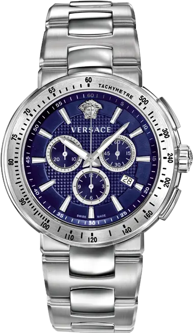 Versace Vfg120015 Mystique Chronograph 445mm Png Womens Vmetal Icon Swiss Quartz Stainless Steel