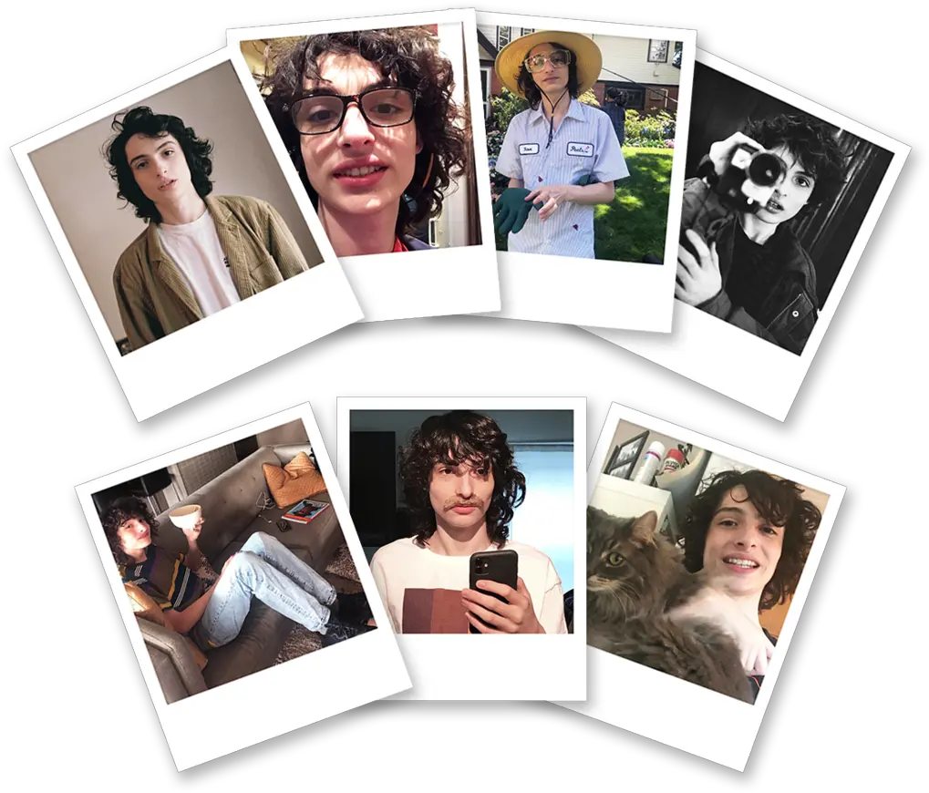 Polaroids Finn Wolfhard Pack X 7 Lerolero Store Fun Png Finn Wolfhard Png