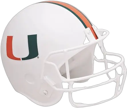 Miami Hurricanes Football Helmet Urn Face Mask Png Miami Hurricanes Logo Png