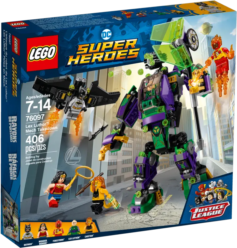 76097 Lex Luthor Mech Takedown Lego Batman Lex Luthor Png Lex Luthor Png
