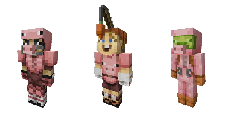 Minecraft Pig Png Speaking Of Skin Packs Another One Is Minecraft Mini Game Masters Skin Pack Minecraft Block Png