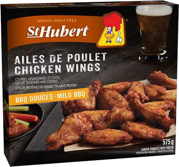 Mild Frozen Bbq Chicken Wings St Hubert Products Aile De Poulet St Hubert Png Buffalo Wings Png