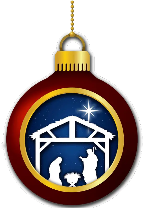 Christmas Ornament With Nativity Scene Clipart Free Jesus Png Ornament Png