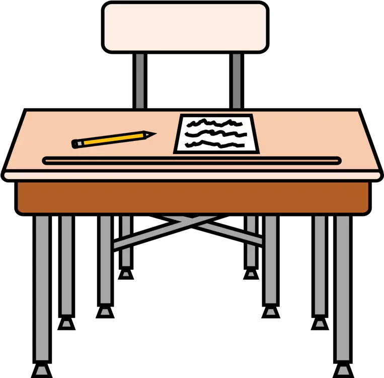 Desk Png Table Desk Pencil School Drawing Free Commercial Student Desk Clipart Desk Png