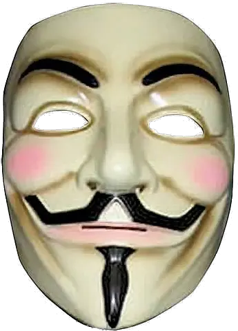 V For Vendetta Mask Transparent V For Vendetta Mask Png Anonymous Mask Transparent