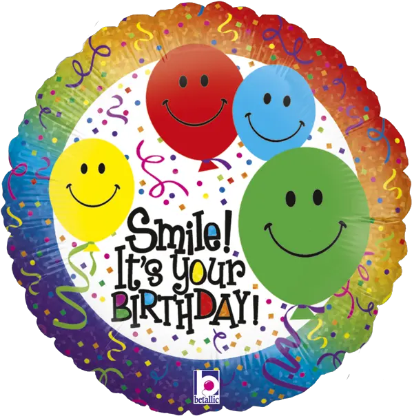 Carita Feliz Png Globo Smile Its Your Bday Balloon Balloon Globo Png