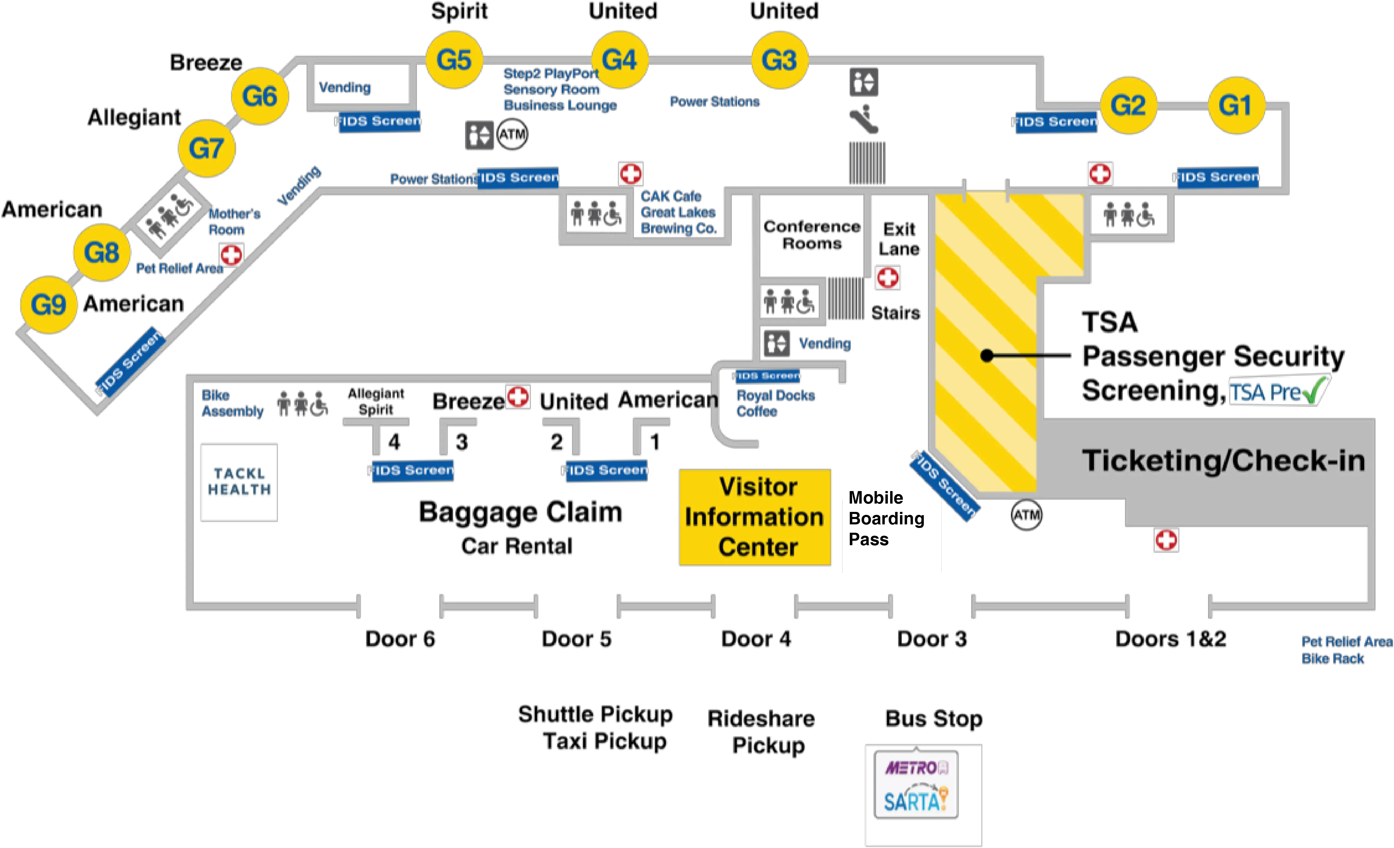 Cak Airport Map Akron Canton Airport Akroncanton Airport Vertical Png Airport Map Icon