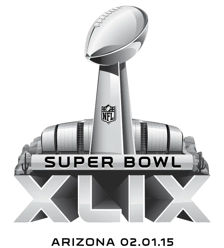 Sports Report Super Bowl Xlix Set Patriots And Seahawks Wamc Super Bowl 49 Logo Png Seahawks Logo Image