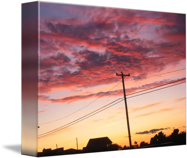 Sunset Clouds With Telephone Pole Sunset Clouds With Telephone Pole Png Telephone Pole Png