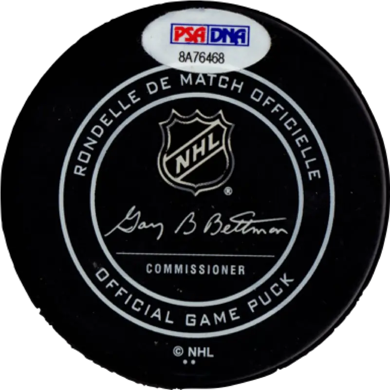 Mattias Ekholm Autographed Signed Puck Nhl Nashville Predators Psa Coa Witness Nhl Png Nashville Predators Logo Png